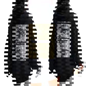 Girl Will Be Girls Medusa Feminist Feminism Women Women Oversized Hoodie Back Print - Thegiftio