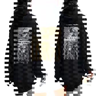 Girl Will Be Girls Medusa Feminist Feminism Women Women Oversized Hoodie Back Print | Seseable CA