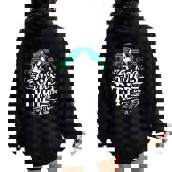 Girls Trip 2025 Mountain Adventure Women Oversized Hoodie Back Print - Thegiftio