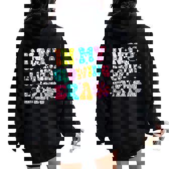 In My Glowing Era Groovy Colorful Bright Women Oversized Hoodie Back Print - Thegiftio