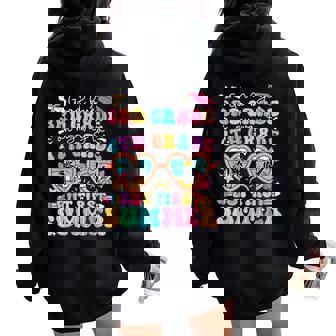 Goodbye 3Rd Grade Graduation To 4Th Grade But First Summer Women Oversized Hoodie Back Print | Mazezy