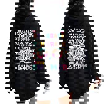 Goodbye 6Th Grade Graduation To 7Th Grade But First Summer Women Oversized Hoodie Back Print - Thegiftio UK