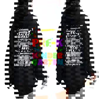 Goodbye Pre K Graduation Last Day Of School Teacher Boy Girl Women Oversized Hoodie Back Print - Thegiftio UK