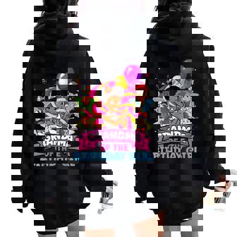 Grandma The Birthday Girl Party Pink Doll Family Decorations Women Oversized Hoodie Back Print - Thegiftio UK