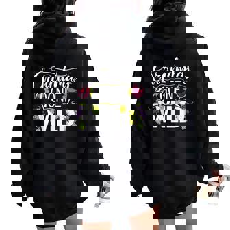 Grandmas Gone Wild Wine Partying Drinking Women Oversized Hoodie Back Print - Thegiftio