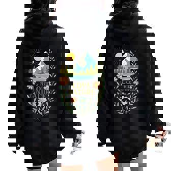 Graphique Love Nature De Message Écologique Sweat à capuche oversize pour femme avec imprimé dans le dos - Cadeauxyz
