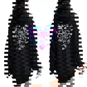 Groovy 80S Taylor First Name Personalized Heart Birthday Women Oversized Hoodie Back Print | Mazezy