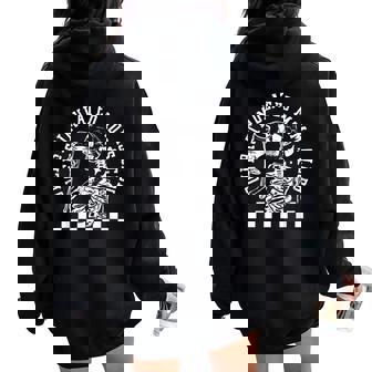 Groovy Overstimulated Moms Club Mother's Day Mom Women Oversized Hoodie Back Print - Thegiftio
