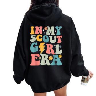 Groovy In My Scout Girl Era Women Women Oversized Hoodie Back Print - Thegiftio UK