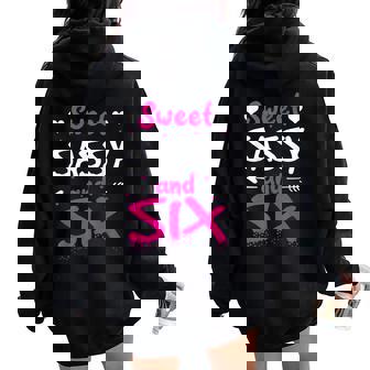 Happy 6Th Birthdayweetassy Andix Girls 6歳 レディース オーバーサイズ パーカー バックプリント - Kawaiitshirt