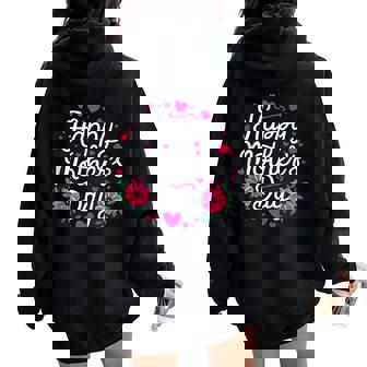 Happy Mother's Day Mom Grandma Women Oversized Hoodie Back Print - Thegiftio