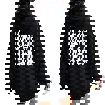 Heavy Metal Música Metál Cabeza Gig Festival De Rock Cuello Women Oversized Hoodie Back Print - Regaloses