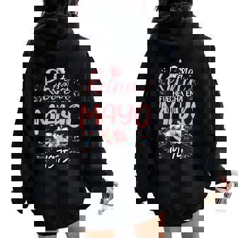 Hecha En Mayo 1975 Regalo 50 Años Cumpleaños Women Oversized Hoodie Back Print - Regaloses