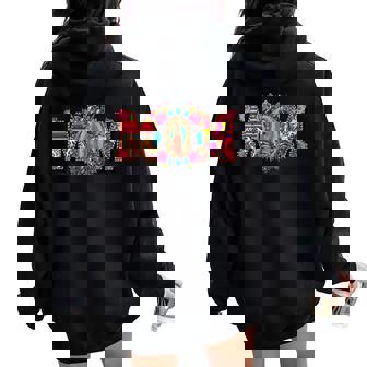 Heritage Mexican Mom Virgen De Guadalupe Mother's Day Women Oversized Hoodie Back Print | Mazezy