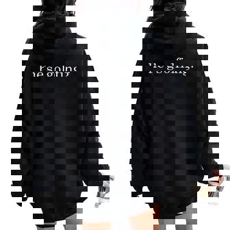 He's Golfing Golfing Season Golfing Mom Golfer Wife Women Oversized Hoodie Back Print | Mazezy