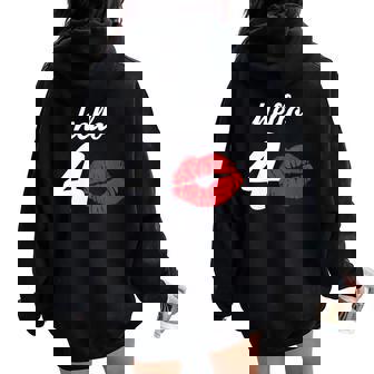 Hola 40 Mamá Regalos De Cumpleaños Para Las Es 40 Años Cuello Women Oversized Hoodie Back Print - Regaloses