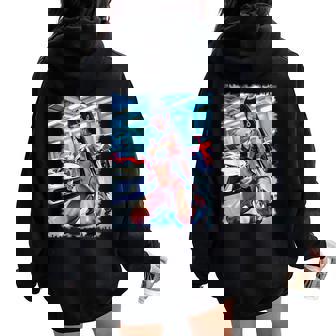 Hot Girl On メンズ Hot Asian Girl 輸入モデル レディース オーバーサイズ パーカー バックプリント - Kawaiitshirt