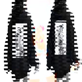 Hot Girl On 男性用 セクシー アイス ポップ ピンナップ 3 グランジ レディース オーバーサイズ パーカー バックプリント - Kawaiitshirt