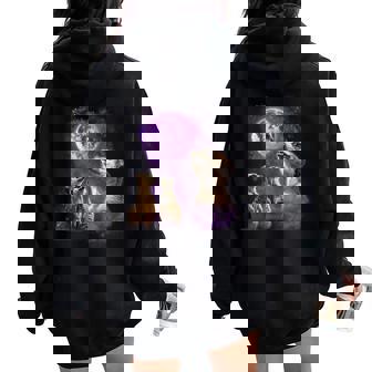 Howling At The Moon シャツ 面白いミーアキャットシャツ ミーアキャット レディース オーバーサイズ パーカー バックプリント - Kawaiitshirt