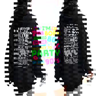 Ideas Rave De Los Años 90 Para Es Y Traje De Fiesta De Los Años 90 Disfraz De Festival Women Oversized Hoodie Back Print - Regaloses