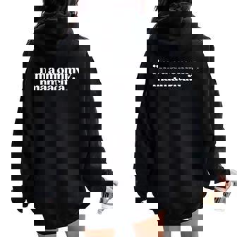 I'm A Mommy Mamacita Spanish Mom Grandma Women Oversized Hoodie Back Print - Thegiftio