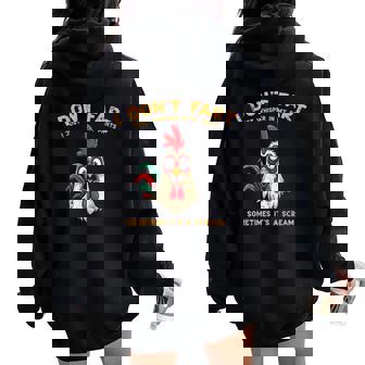 Inappropriate I Dont Fart Whisper Pants Meme Women Women Oversized Hoodie Back Print - Thegiftio UK