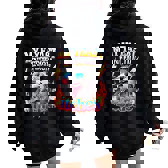 Inappropriate My Yeast Infection Itches Humor Joke Men Women Oversized Hoodie Back Print | Mazezy