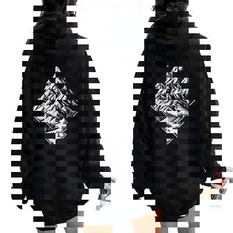 Intage Montagne Randonnée Aventure Hommes S Enfants Camper Sweat à capuche oversize pour femme avec imprimé dans le dos - Cadeauxyz