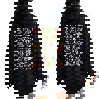 Italian-Brainrot Ai Generated Animals Gen Z Youth Women Oversized Hoodie Back Print - Thegiftio UK