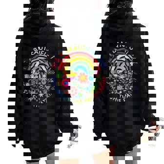Its A Beautiful Day To Smash The Patriarchy Feminist Women Oversized Hoodie Back Print - Thegiftio
