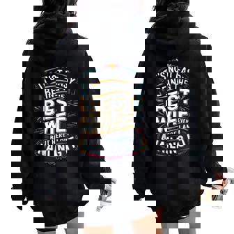It's Not Easy Being The Best Wife Ever But Here I Am Women Oversized Hoodie Back Print - Thegiftio