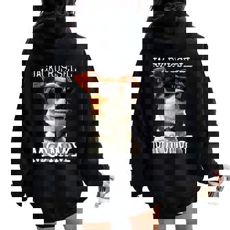 Jack Russell Mommyジャック・ラッセル ママ 母の日 お母さん ジャック・ラッセル・テリア レディース オーバーサイズ パーカー バックプリント - Kawaiitshirt