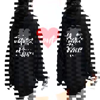J'aime Mont-De-Marsan France S Coeur Sweat à capuche oversize pour femme avec imprimé dans le dos - Cadeauxyz