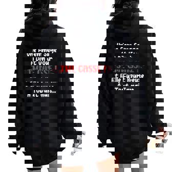 Je Me Casse Idée Départ Collègue De Travaille Humour Sweat à capuche oversize pour femme avec imprimé dans le dos - Cadeauxyz