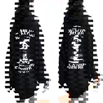 Je M'en Fous Jeuis Un Panda Animal Cadeau Enfant Noel Sweat à capuche oversize pour femme avec imprimé dans le dos - Cadeauxyz
