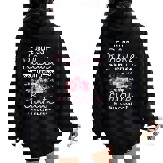 Jeuis Râleuse Un Peu Chiante Mais Adorable Cadeau Fleurs Sweat à capuche oversize pour femme avec imprimé dans le dos - Cadeauxyz