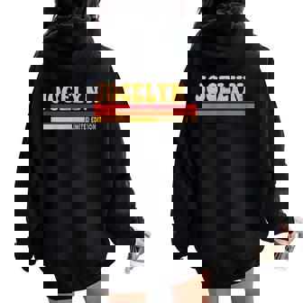 Jocelyn Jocelyn Idée Mignonne Personnalisée Pour Intage Sweat à capuche oversize pour femme avec imprimé dans le dos - Cadeauxyz