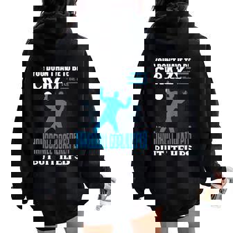 Joueur De Handball De Filles De Gardien De But Sweat à capuche oversize pour femme avec imprimé dans le dos - Cadeauxyz