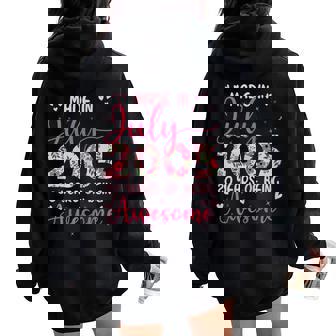 Juillet 2005 Cool Cadeau Anniversaire 20 Ans Pour Filles Sweat à capuche oversize pour femme avec imprimé dans le dos - Cadeauxyz