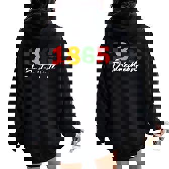 Junenth 2025 African American Junenth 1865 Women Oversized Hoodie Back Print - Thegiftio UK