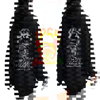 Junenth Remembering My Ancestors Black Junenth Women Oversized Hoodie Back Print - Thegiftio