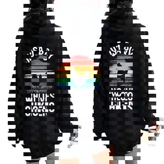 Just A Boy Who Loves Chickens シャツ キッズ 幼児 男の子 チキン レディース オーバーサイズ パーカー バックプリント - Kawaiitshirt