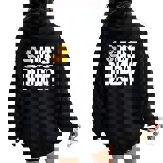 Just Duckyラバーダック レディース オーバーサイズ パーカー バックプリント - Kawaiitshirt