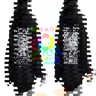 Just A Girl Who Loves Dandy's World Costume For Girls Women Women Oversized Hoodie Back Print - Thegiftio