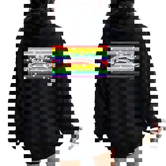 King Of Prism Over The Rainbow レディース オーバーサイズ パーカー バックプリント - Kawaiitshirt