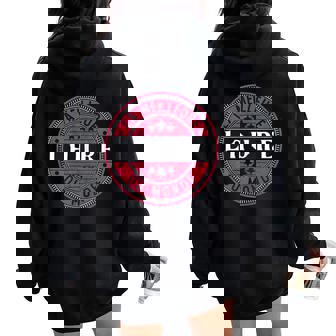 Laure La Meilleure Laure Du Monde S Et Filles Sweat à capuche oversize pour femme avec imprimé dans le dos - Cadeauxyz