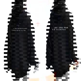 I Left It In The Water Bible Verse Jesus Religious Christian Women Oversized Hoodie Back Print - Thegiftio