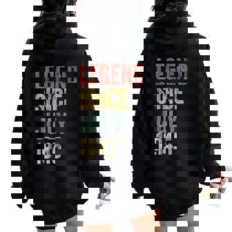 Legend 1945 80Th Birthday For 80 Year Old Women Oversized Hoodie Back Print - Thegiftio UK