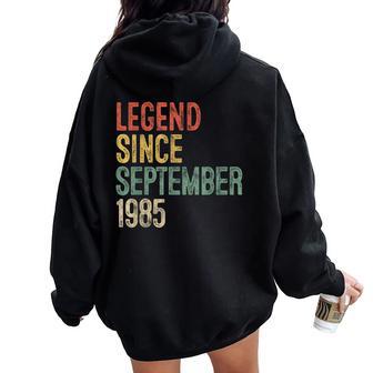Legend 1985 40Th Birthday For 40 Year Old Women Oversized Hoodie Back Print - Thegiftio UK
