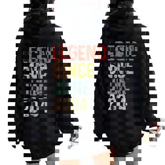 Legend 2004 21St Birthday For 21 Year Old Women Oversized Hoodie Back Print - Thegiftio UK